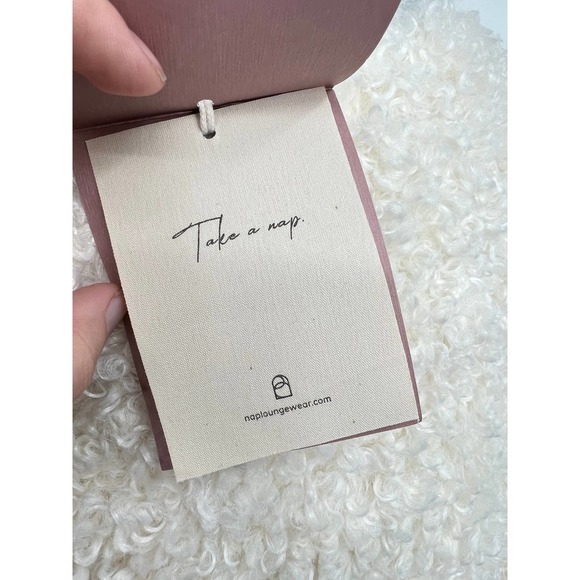 NAP Loungewear Teddy Fleece Cream fuzzy Midi Dress NWT size small loose fit - Picture 8 of 9